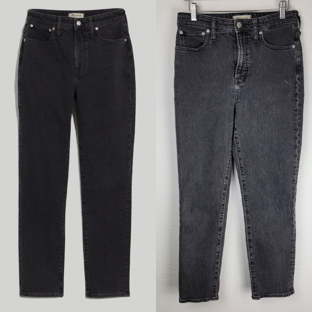 Madewell The Curvy Perfect Vintage Jean Lunar Wash Faded Black 27